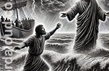 Jesus walks on water | Peter sinks | Jesus rescues Peter