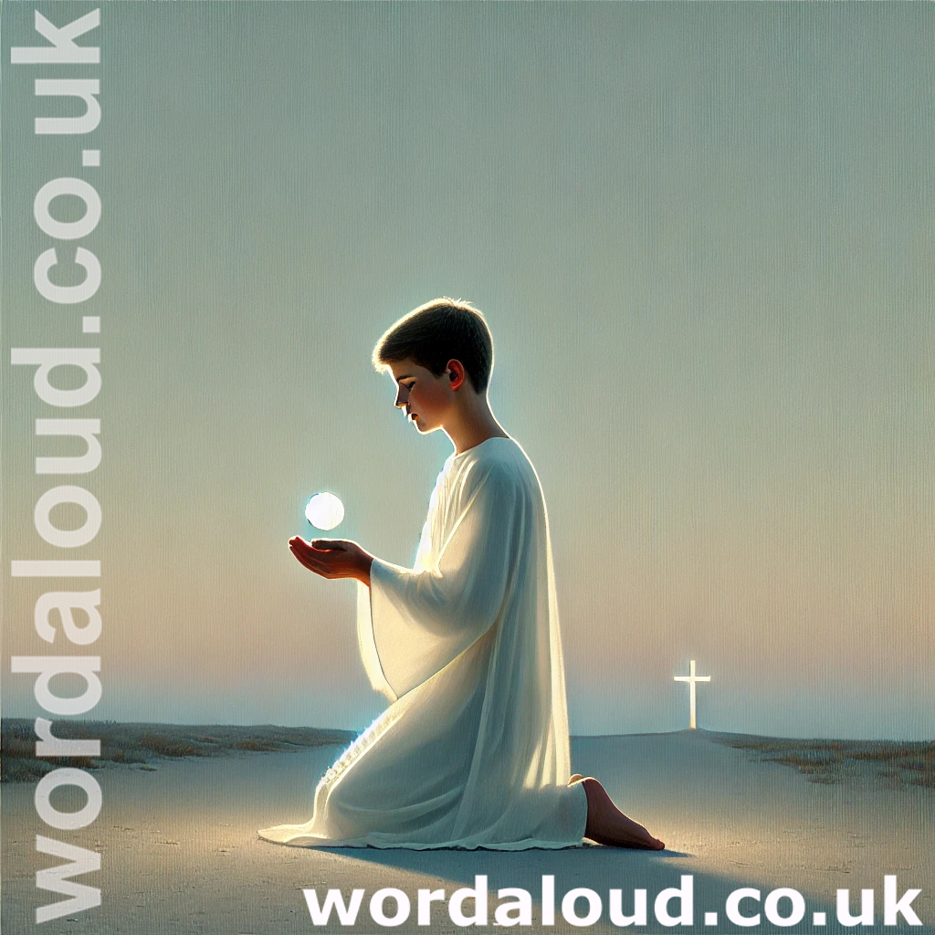 Boy At Prayer | Jesus In The Eucharist | Passion | Child With Jesus And The Cross