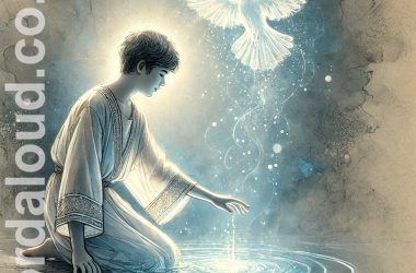 Boy At Prayer With Baptism As The Holy Spirit |Christian Faith