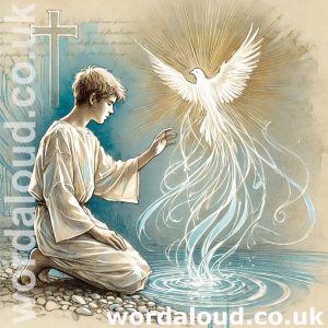 Boy At Prayer With Baptism As The Holy Spirit |Christian Faith
