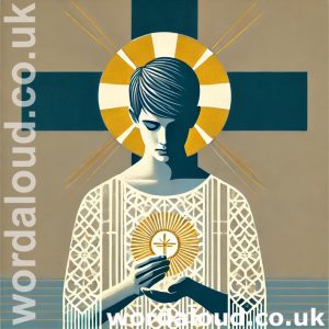 Boy At Prayer | Jesus And The Cross And Eucharist | Jesus Christ Saves A Child