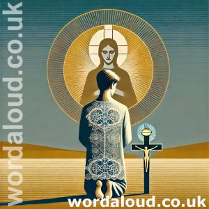 Boy At Prayer | Jesus And The Cross And Eucharist | Jesus Christ Saves A Child