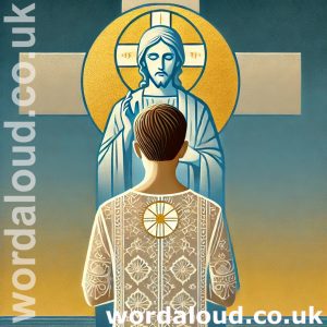 Boy At Prayer | Jesus And The Cross And Eucharist | Jesus Christ Saves A Child