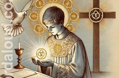 Boy At Prayer | Jesus And The Trinity In The Eucharist