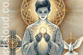 Boy At Prayer | Jesus And The Trinity In The Eucharist