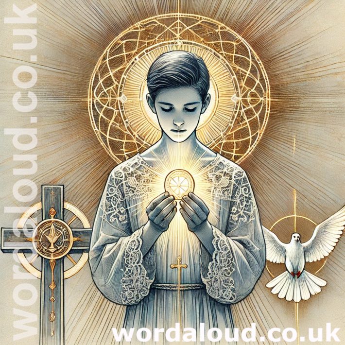Boy At Prayer | Jesus And The Trinity In The Eucharist