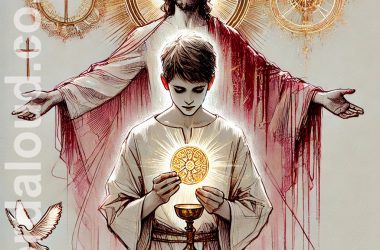 Boy At Prayer | Jesus And The Trinity In The Eucharist | Risen Lord