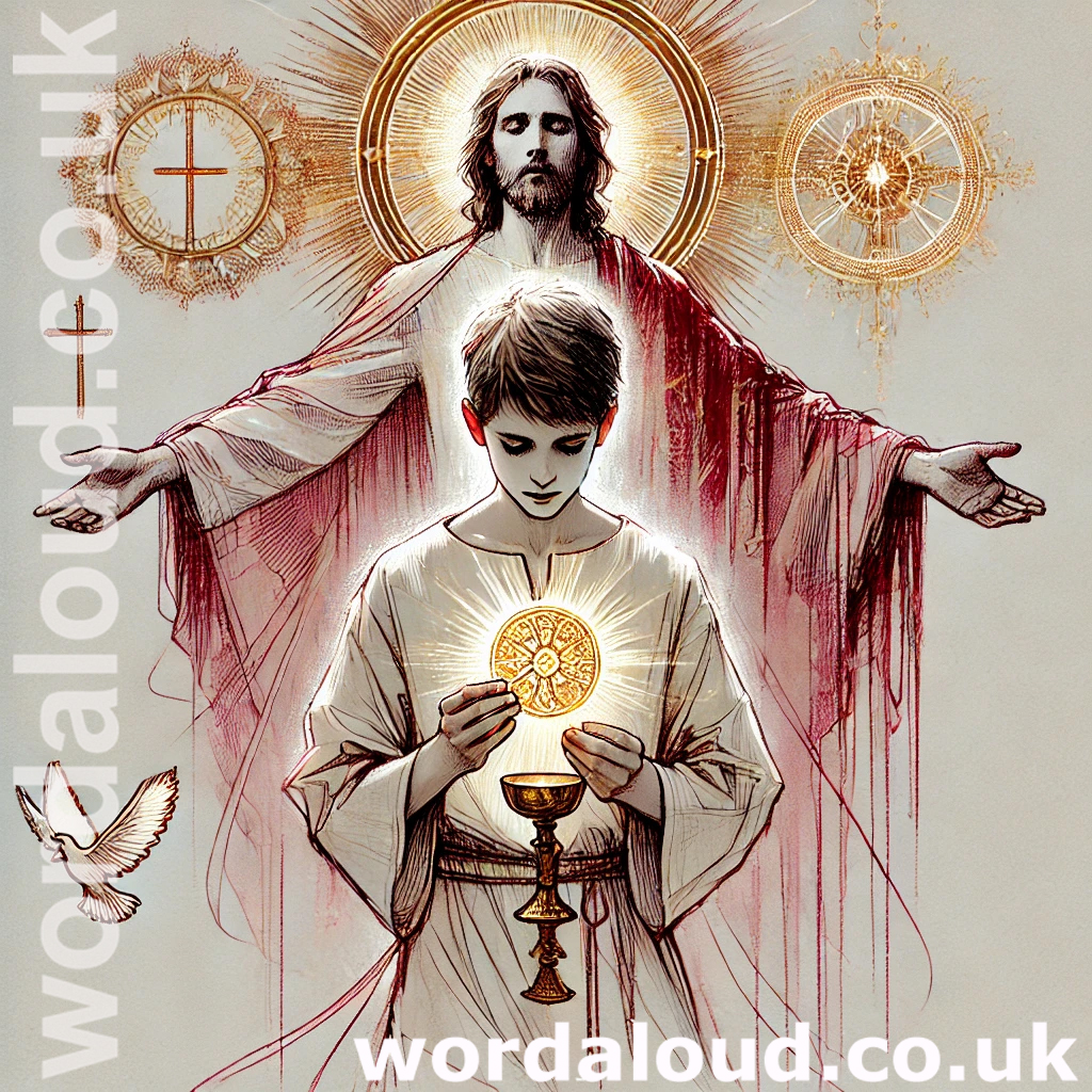 Boy At Prayer | Jesus And The Trinity In The Eucharist | Risen Lord
