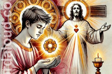 Boy At Prayer | Jesus And The Trinity In The Eucharist
