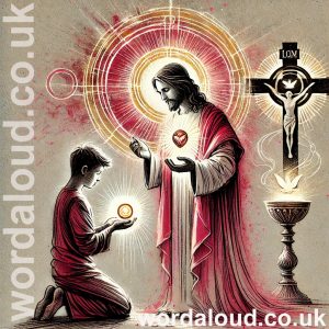 Boy At Prayer | Jesus And The Trinity In The Eucharist
