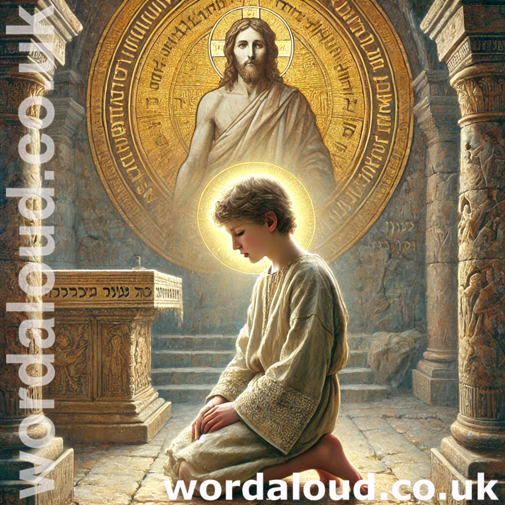 Boy At Prayer With Jesus In The Temple | Crucifixion | Lord's Prayer
