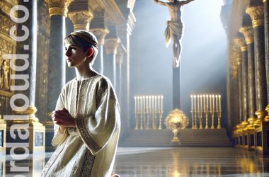 Boy At Prayer With Jesus In The Temple | Crucifixion | Lord's Prayer