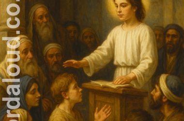 Jesus As A Child In The Synagogue