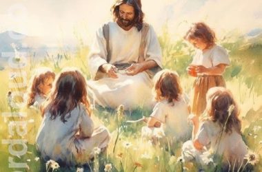 Jesus Teaches Little Children