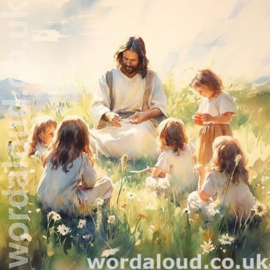 Jesus Teaches Little Children