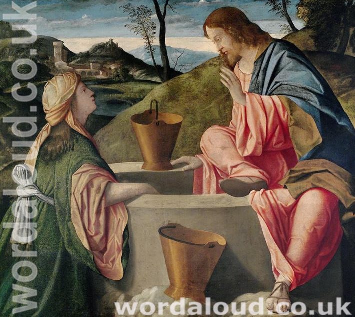 Jesus At Jacob's Well With The Woman In Samaria