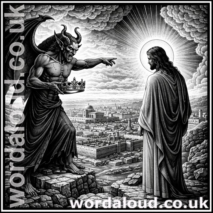 Satan Tempts Jesus In The Wilderness
