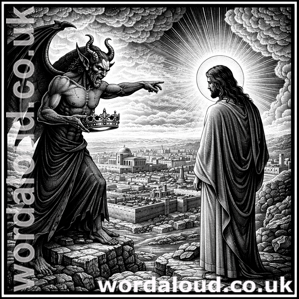 Satan Tempts Jesus In The Wilderness
