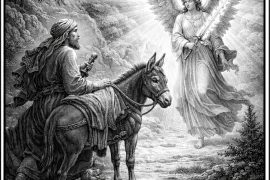 And the ass saw the angel standing in the middle of the road..