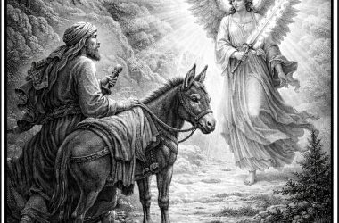 And the ass saw the angel standing in the middle of the road..