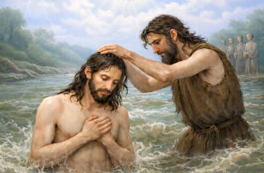 Jesus is baptized