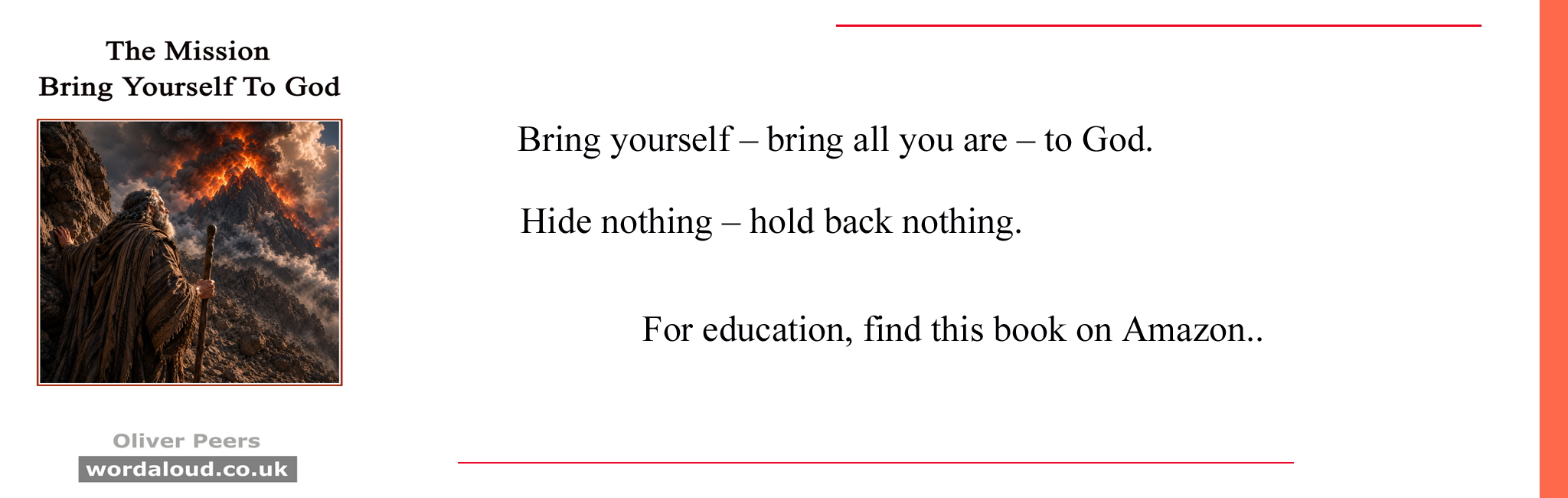 The Mission | Bring Yourself To God